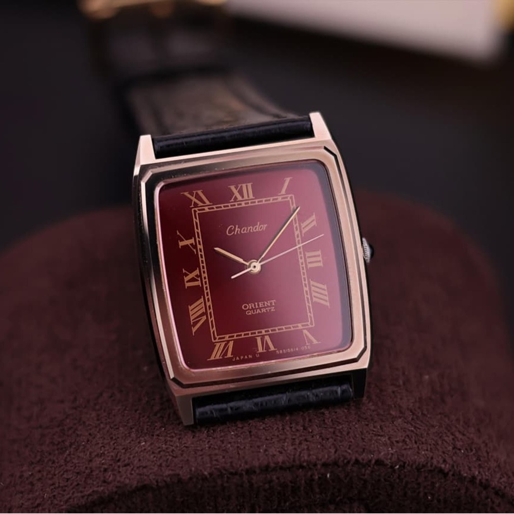 Vtg 1980s Orient Chandor I 985419-40 Men’s Watch
[Roman Dial] Tungsten Carbide